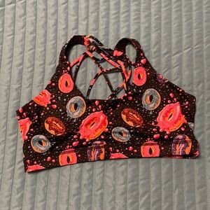Cvg donuts large sports bra
